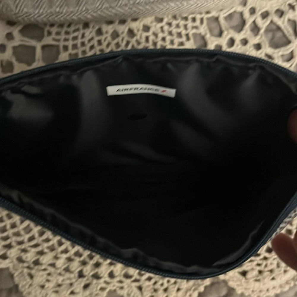 2 Air France Amenity Kit Business Class 2024 and 2023 Blue Herringbone. NWOT